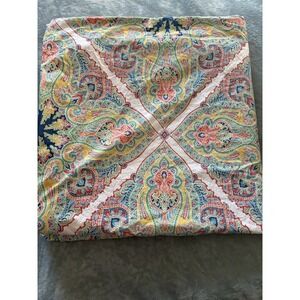 Pottery Barn PENELOPE MEDALLION Full/Queen Sized Duvet 100% Organic Cotton VGUC